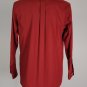 New Van Huesen Poplin Lava Red Dress Shirt Size 16 34-35 Large