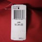 New Van Huesen Poplin Lava Red Dress Shirt Size 16 34-35 Large
