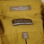 New Van Huesen Fitted Gold Leaf Dress Shirt Size 16 1/2 36-37 Large