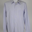NWOT J Crew Blue and White Stripe X Large 100% Cotton Dress Shirt