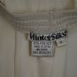 Winter SIlks White Size Small 100% Silk Long Johns Thermal Underwear