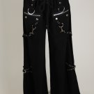 NWOT Tripp NYC Womens Gothic Bondage Chain Pants Size 7 100% Cotton