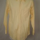 Club Room Yellow 80's PinPoint Dress Shirt LargeÂ 
