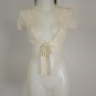 NWOT BCBG Maxazria Off White XS Short Sleeve Wrap Shrug Super Cute