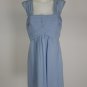New BCBG Maxazria Light Powder Blue 100% Silk Cocktail Dress Size 12