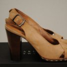 New W/ Box Barneys NY CO OP Leather Sandal Heels Size  37 1/2 Euro