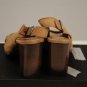 New W/ Box Barneys NY CO OP Leather Sandal Heels Size  37 1/2 Euro