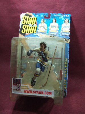 SLAP SHOT action figure JEFF HANSON 1999 mcfarlane toys BRAND NEW