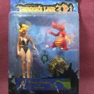 Dragon's Lair 3D action figure PRINCESS DAPHNE with FIRE DRAKE series one Anjon NEW