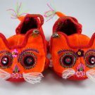 100% handmade Chinese tiger head and shap infant and baby shoes