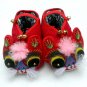 Chinese Pure Manual Embroidery Tiger Padded Boots with thick cotton bottom