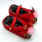 Chinese Pure Manual Embroidery Tiger Padded Boots with thick cotton bottom