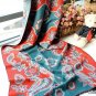 100% wool cashmere twin flower Chinese cymbidium scarf
