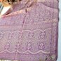 Sunflower rhyme silk violet  scarf