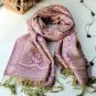 Sunflower rhyme silk violet  scarf