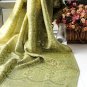 Pashmina sunflower rhyme silk green scarf