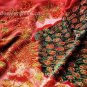 Embroider bead peacock red scarf