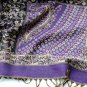 sakura monogatari purple cotton scarf