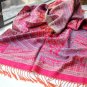 sakura monogatari carmine rose cotton scarf