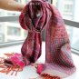 sakura monogatari carmine rose cotton scarf