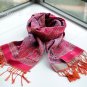 sakura monogatari carmine rose cotton scarf