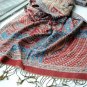 sakura monogatari purplish red cotton scarf