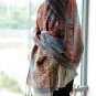 sakura monogatari purplish red cotton scarf