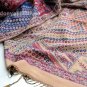 sakura monogatari purplish rose cotton scarf