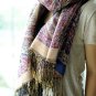 sakura monogatari purplish rose cotton scarf