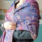 sakura monogatari purplish rose cotton scarf
