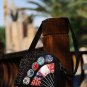 Miao nation round point pattern small hand bag