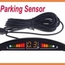 Free Shipping Car LED Display 4 Parking Sensor System Reverse backup Radar