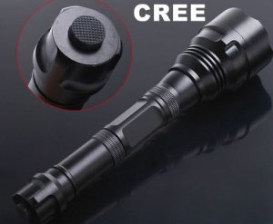 3 Mode Adjustable Zoom CREE LED Flashlight  LED Torch Flahslight  Free Shipping