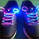 Pink + Blue LED Light Up Shoes shoelaces Luminous shoestring Flash Glow Stick  5sets/lot