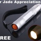 CREE LED Flashlight Yellow Light for Jade Appreciation  5pcs/lot  Free Shipping