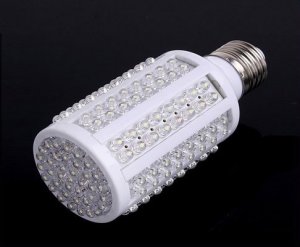 E27 220V 7W 166 White LED Light Bulb Lamp wholesale free shipping