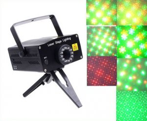Multicolor Moving Party Stage LED Laser Light Projector  Free Shipping