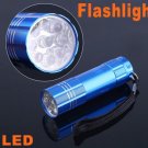 Mini 9 LED Handheld Flashlight Lamp Torch Lights  15pcs/lot  Free Shipping