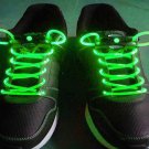 Green LED Light Up Shoes shoelaces Luminous shoestring Flash Glow Stick  5sets/lot  Free Shipping