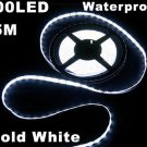Waterproof SMD 3528 300 LED 5M Cold White LED Strip Light  8pcs/lot  Wholesale