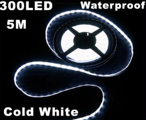 Waterproof SMD 3528 300 LED 5M Cold White LED Strip Light  8pcs/lot  Wholesale
