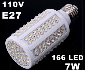 E27 110V 72 160 LED Corn Light  Free Shipping 5pcs/lot