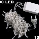 White 10m 100 LED String Light for  Party Wedding  Free Shipping