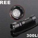 CREE Q5 LED 300LM 3-Modes 18650 Rechargeable Flashlight Torch  Free Shipping  Retail