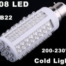 220V Bulb B22 5W 450LM Cold Light 108 LED Corn Light  10pcs/lot  Free Shipping