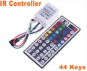 44 Keys IR Remote BRG Port Controller for RGB LED Strip Light  15pcs/lot  Free Shipping
