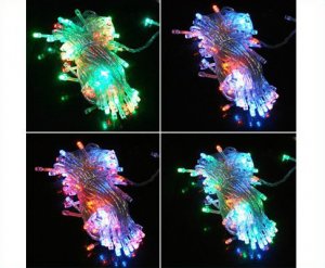 Colorful 100 LED 10m String Light for Holiday Party Wedding Free Shipping