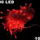Red 100 LED 10M String Light for Party Wedding  Free Shipping