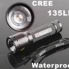 135LM Mini Focusable Waterproof Outdoor CREE LED Flashlight  Free Shipping