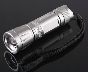 CREE LED 3-Modes 300LM Focusable Waterproof  LEDFlashlight /LED Torch  5pcs/lot  Free shipping